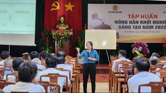 Bình Định: Hội Nông dân tỉnh tổ chức tập huấn hướng dẫn nông dân khởi nghiệp