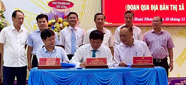 Bình Định: Hoài Nhơn bàn giao mặt bằng thực hiện dự án cao tốc Bắc - Nam