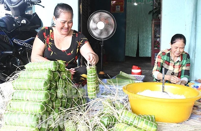 Kiên Giang: Bánh tét Xẻo Dinh Kiên Giang: Bánh tét Xẻo Dinh