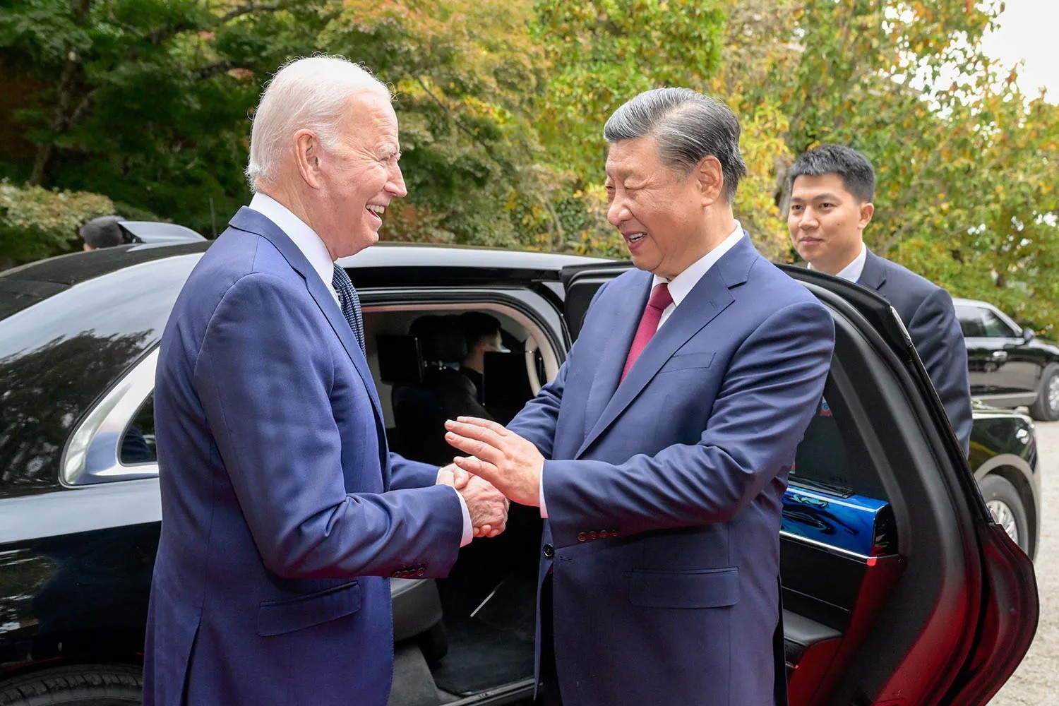 Tổng thống Mỹ Joe Biden với Tổng Bí thư, Chủ tịch Trung Quốc Tập Cận Bình tại San Francisco (Mỹ), ngày 15-11-2023 _Nguồn: getty images Tổng thống Mỹ Joe Biden với Tổng Bí thư, Chủ tịch Trung Quốc Tập Cận Bình tại San Francisco (Mỹ), ngày 15-11-2023 _Nguồn: getty images