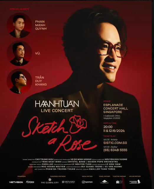 3 nam ca sĩ trình diễn cùng Hà Anh Tuấn ở Singapore