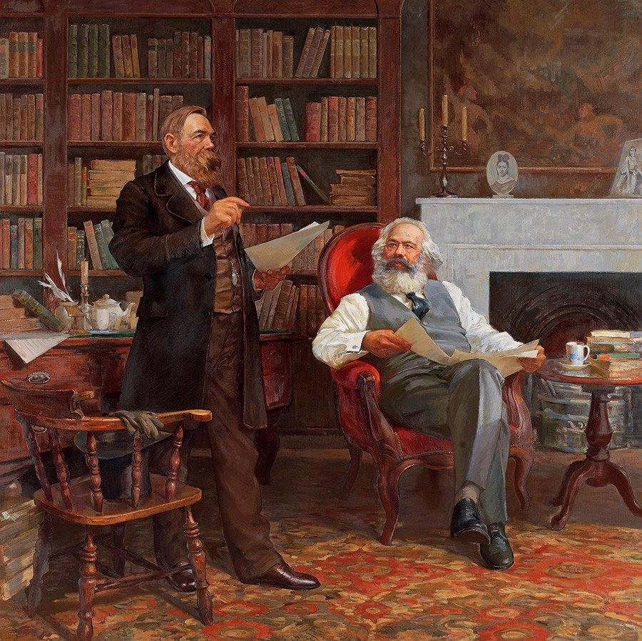 C. Mác và Ph. Ăng-ghen _Tranh: Tư liệu C. Mác và Ph. Ăng-ghen _Tranh: Tư liệu