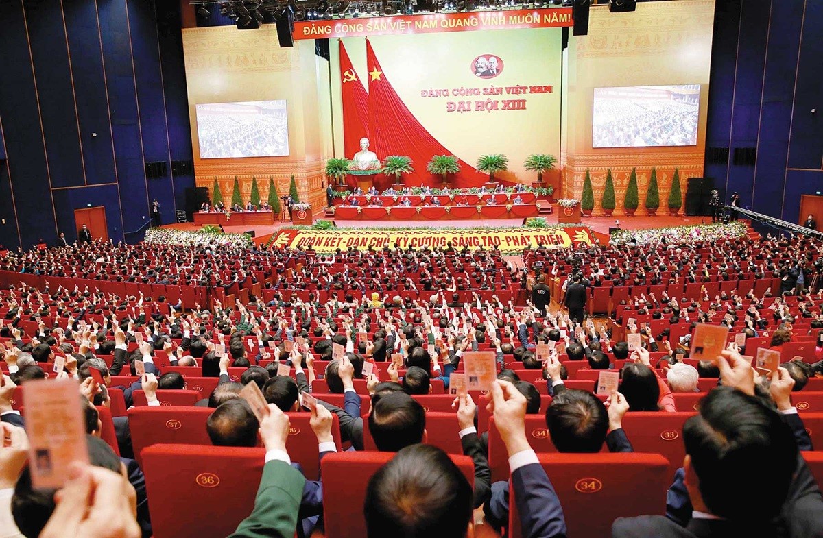 Đại hội XIII của Đảng ta đã xác định mục tiêu chiến lược đến năm 2030, Việt Nam trở thành nước đang phát triển, có công nghiệp hiện đại, thu nhập trung bình cao_Ảnh minh họa