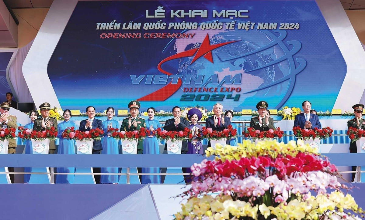 Thủ tướng Chính phủ Phạm Minh Chính dự Lễ khai mạc Triển lãm Quốc phòng quốc tế Việt Nam 2024 tại Hà Nội, ngày 19-12-2024_Ảnh: TTXVN