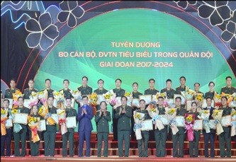 Tuyên dương 80 cán bộ, đoàn viên thanh niên tiêu biểu trong Quân đội giai đọan 2017 – 2024.