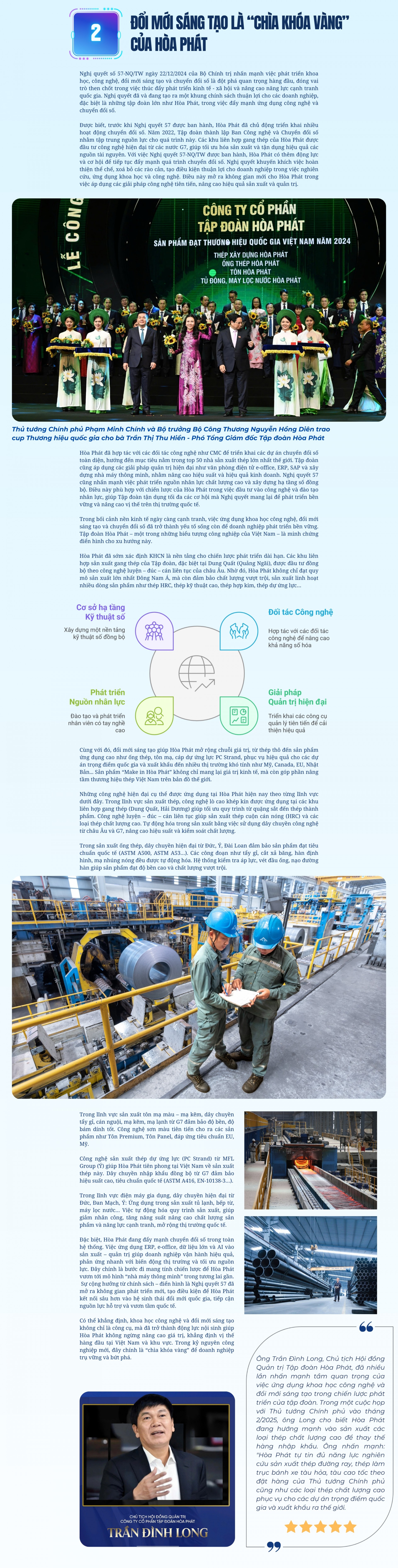 Khoa học công nghệ – Động lực nội sinh của Hòa Phát Khoa học công nghệ – Động lực nội sinh của Hòa Phát