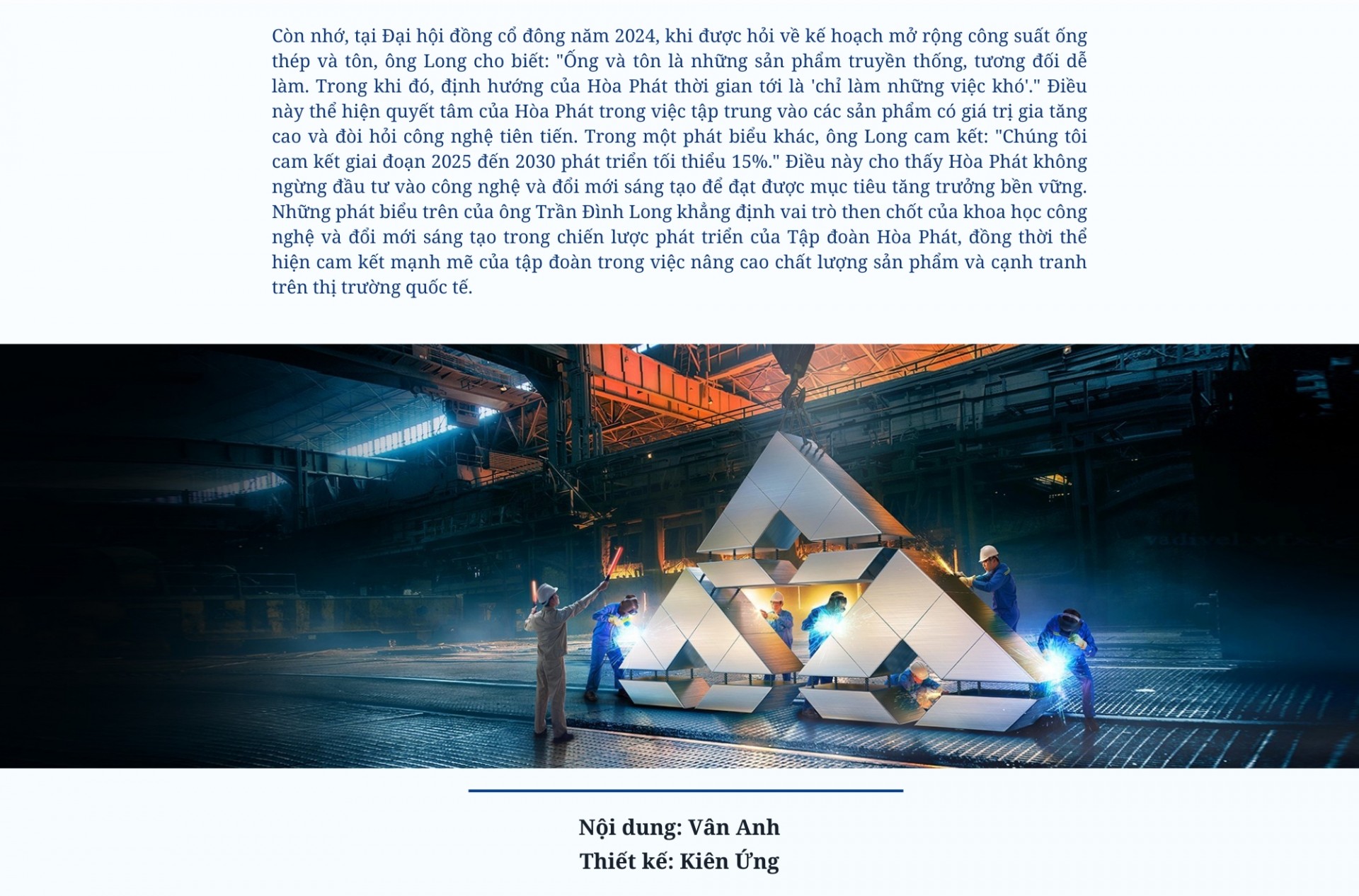 Khoa học công nghệ – Động lực nội sinh của Hòa Phát Khoa học công nghệ – Động lực nội sinh của Hòa Phát