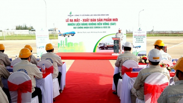 BSR xuất bán lô sản phẩm mới Nhiên liệu hàng không bền vững (SAF)