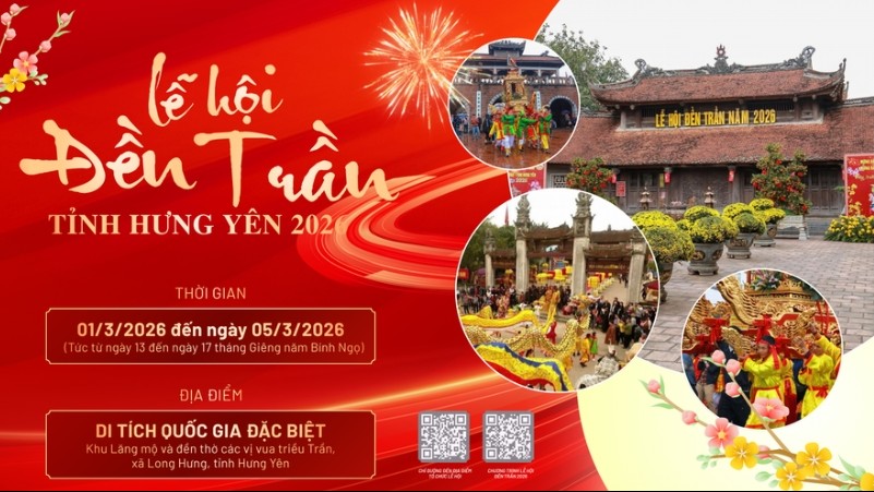 Lễ hội đền Trần năm 2026 sẽ diễn ra trong 5 ngày