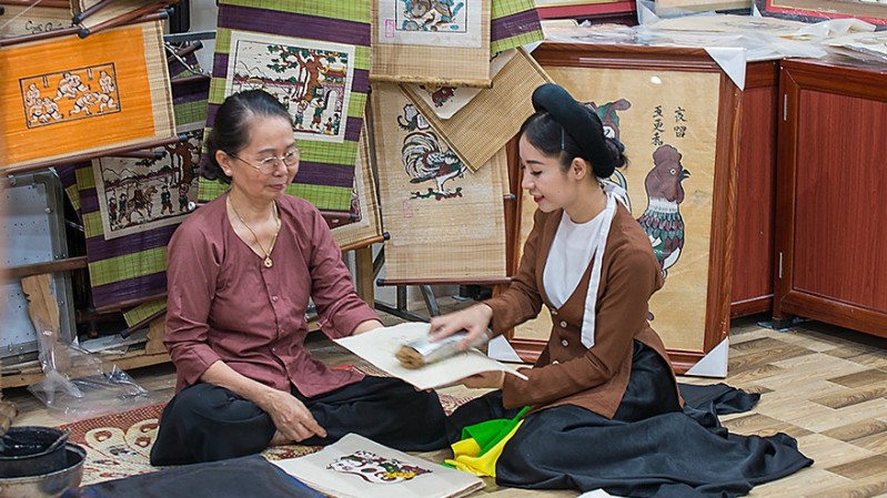 UNESCO vinh danh nghề làm tranh Đông Hồ