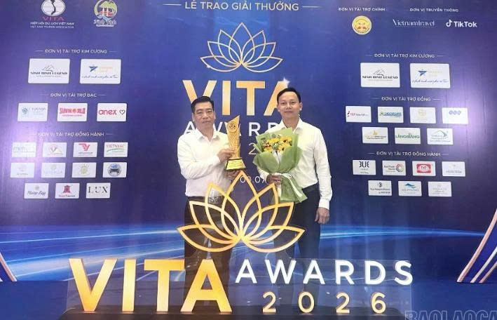 Lào Cai có 7 đơn vị, doanh nghiệp được trao giải thưởng về du lịch tại VITA Awards 2026