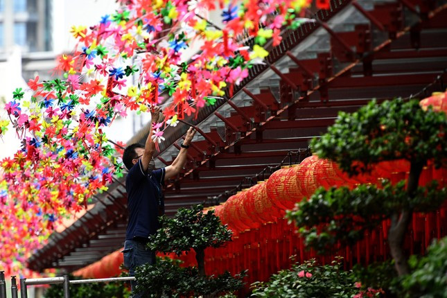 Hình ảnh không khí Tết Nguyên đán tràn ngập châu Á Hình ảnh không khí Tết Nguyên đán tràn ngập châu Á