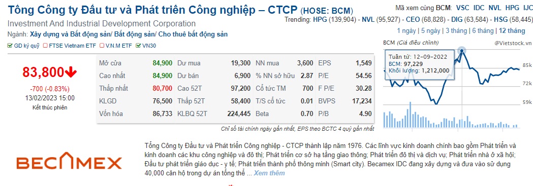 Becamex IDC đang có khoản nợ hơn 15.886 tỷ đồng từ ngân hàng, cá nhân và trái phiếu Becamex IDC đang có khoản nợ hơn 15.886 tỷ đồng từ ngân hàng, cá nhân và trái phiếu