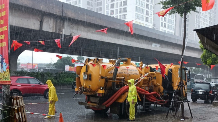 Hà Nội: Tăng cường năng lực ứng phó hiệu quả ngập úng Hà Nội: Tăng cường năng lực ứng phó hiệu quả ngập úng