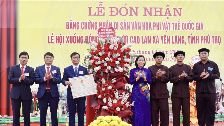 Lễ hội Xuống Đồng người Cao Lan được công nhận Di sản văn hóa quốc gia