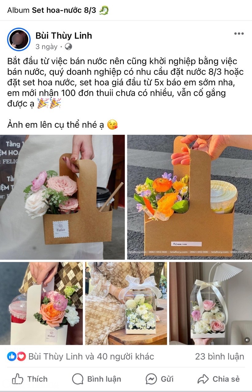 Set quà hoa tươi “no bụng” trở thành xu hướng quà tặng dịp 8/3 năm nay Set quà hoa tươi “no bụng” trở thành xu hướng quà tặng dịp 8/3 năm nay
