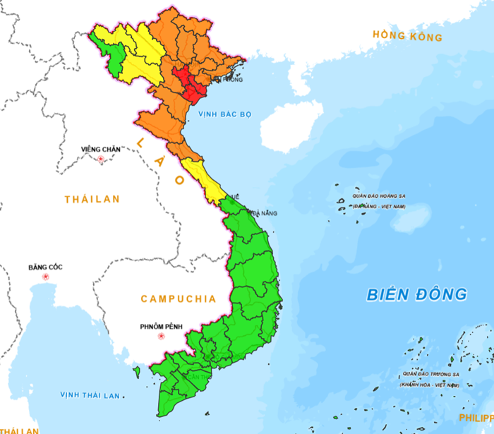 Dự báo chất lượng không khí ở các khu vực trên cả nước ngày 5 và 6/3