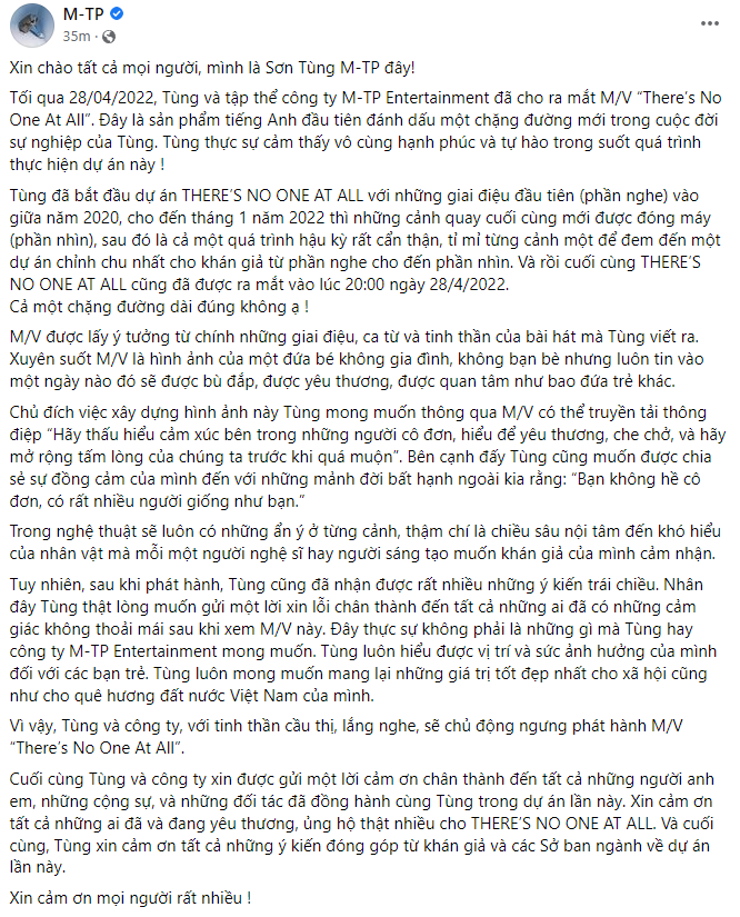 Sơn Tùng M-TP chịu hậu quả và tổn thất gì sau ồn ào liên quan đến MV mới ?