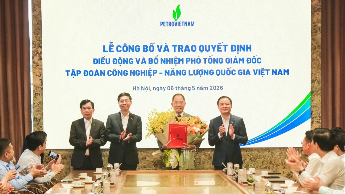Đồng chí Cao Hoài Dương được bổ nhiệm giữ chức Phó Tổng Giám đốc Petrovietnam