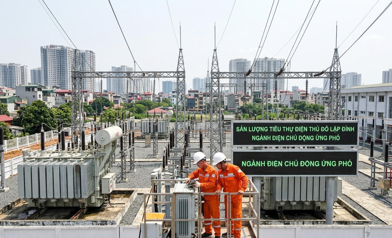 Ngành điện miền Bắc chủ động nhiều kịch bản ứng phó cao điểm nắng nóng