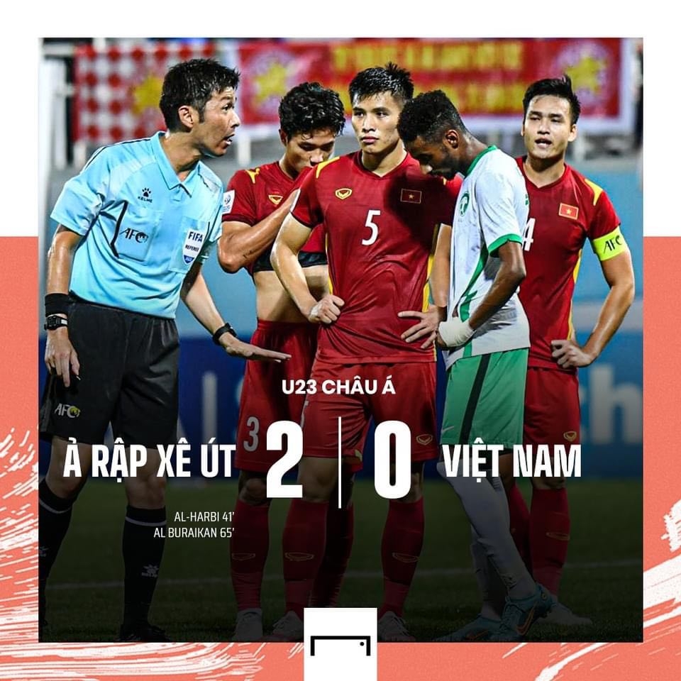 Kết quả bóng đá U23 Việt Nam vs U23 Saudi Arabia: Thầy trò HLV Gong Oh-kyun dừng chân ở bán kết Kết quả bóng đá U23 Việt Nam vs U23 Saudi Arabia: Thầy trò HLV Gong Oh-kyun dừng chân ở bán kết