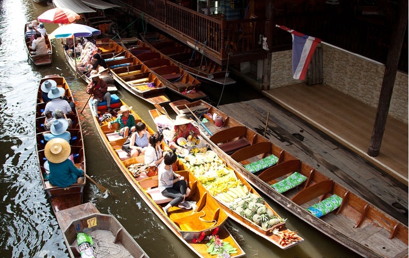 Khám phá chợ nổi Thái Lan Khám phá chợ nổi Thái Lan