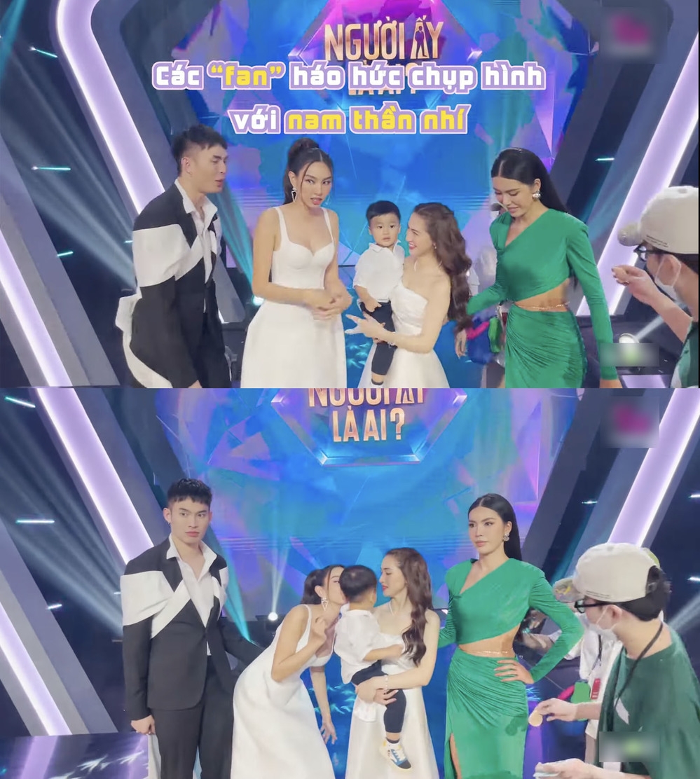 Hoa hậu Thùy Tiên gây tranh cãi trước hành động hôn bé Bo Hoa hậu Thùy Tiên gây tranh cãi trước hành động hôn bé Bo