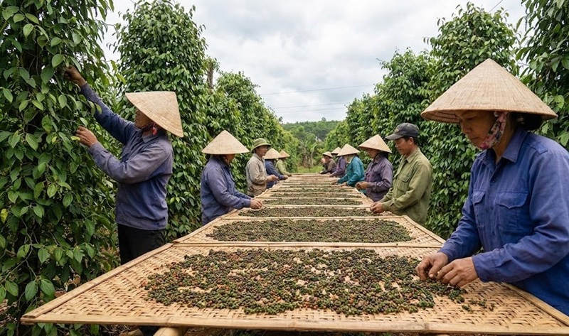 Xuất khẩu hồ tiêu duy trì đà tăng trưởng