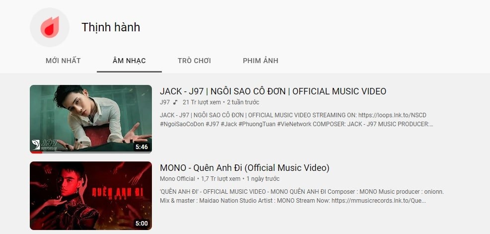 "Tân binh" MONO vừa debut đã lên thẳng top 1