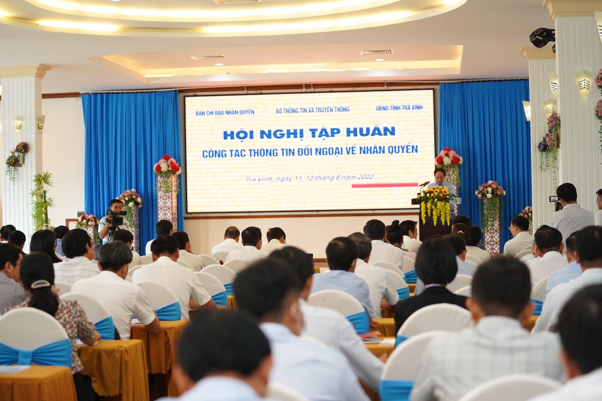 Tập huấn công tác thông tin đối ngoại về nhân quyền tại ĐBSCL