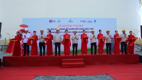 BSR tăng 12,5% năng lực tồn chứa dầu thô tại NMLD Dung Quất