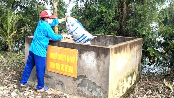 Đẩy mạnh thu gom, xử lý bao gói thuốc bảo vệ thực vật