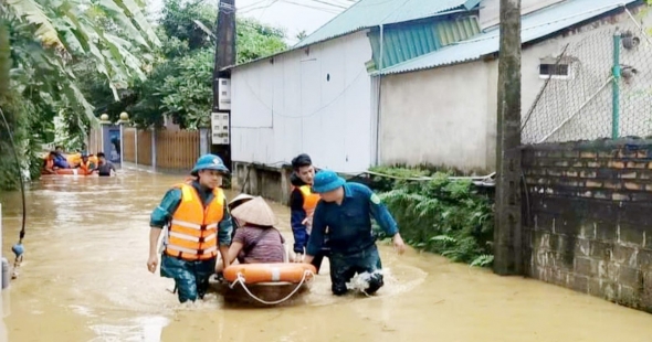 Bão số 4: Sơ tán hơn 160 hộ dân nơi có nguy cơ ngập sâu, sạt lở
