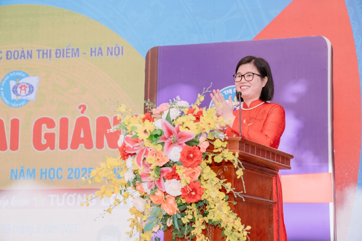 “Học chủ động – Sống tự tin": Thông điệp từ Lễ Khai giảng Trường Tiểu học Đoàn Thị Điểm - Hà Nội “Học chủ động – Sống tự tin