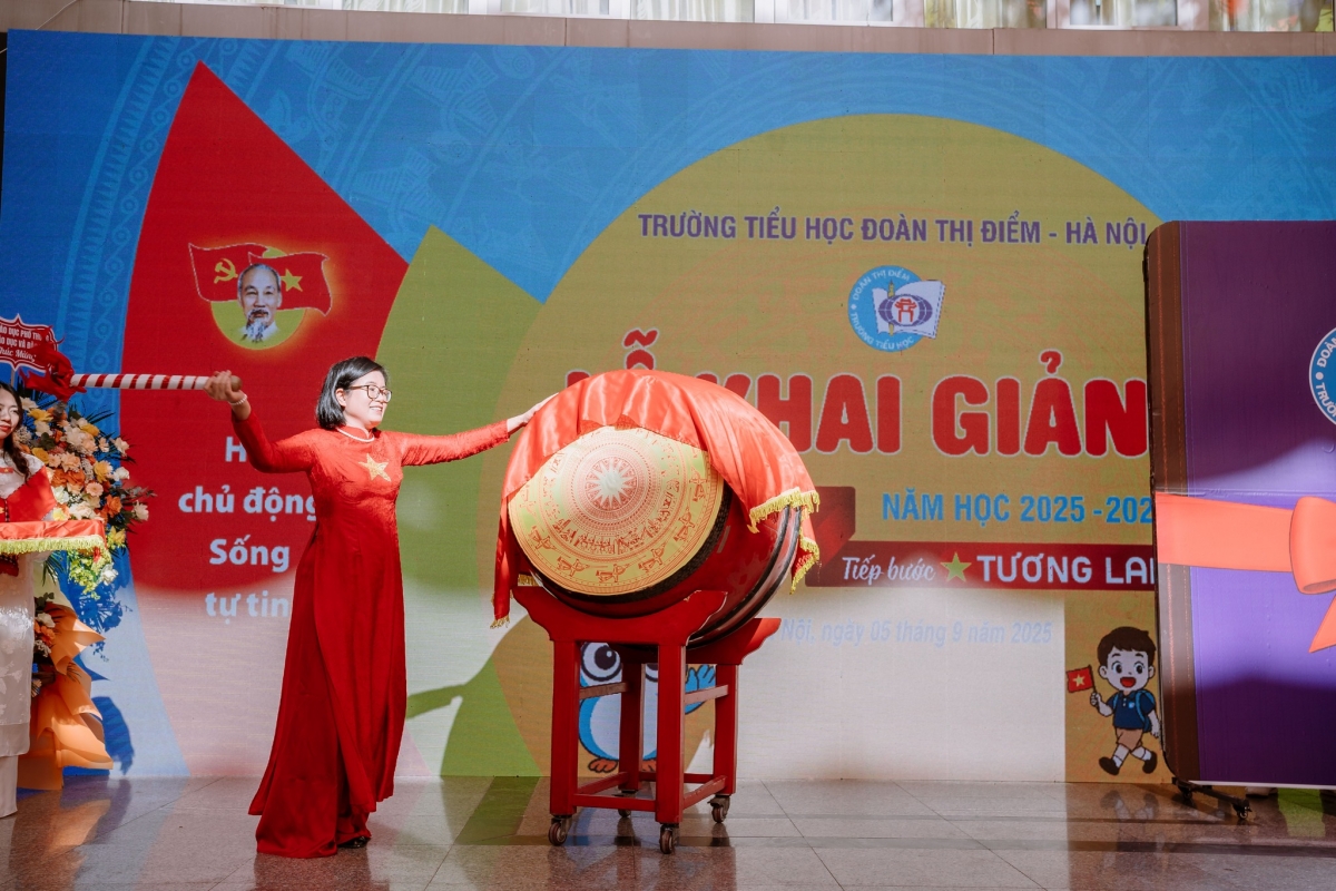 “Học chủ động – Sống tự tin": Thông điệp từ Lễ Khai giảng Trường Tiểu học Đoàn Thị Điểm - Hà Nội “Học chủ động – Sống tự tin