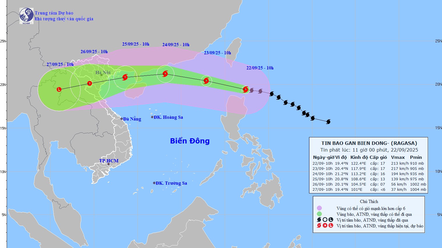 Ứng phó với siêu bão Ragasa từ sớm, từ xa ở mức cao nhất