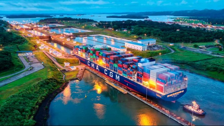 Kênh đào Panama hạn chế tàu qua lại do nguồn nước sụt giảm