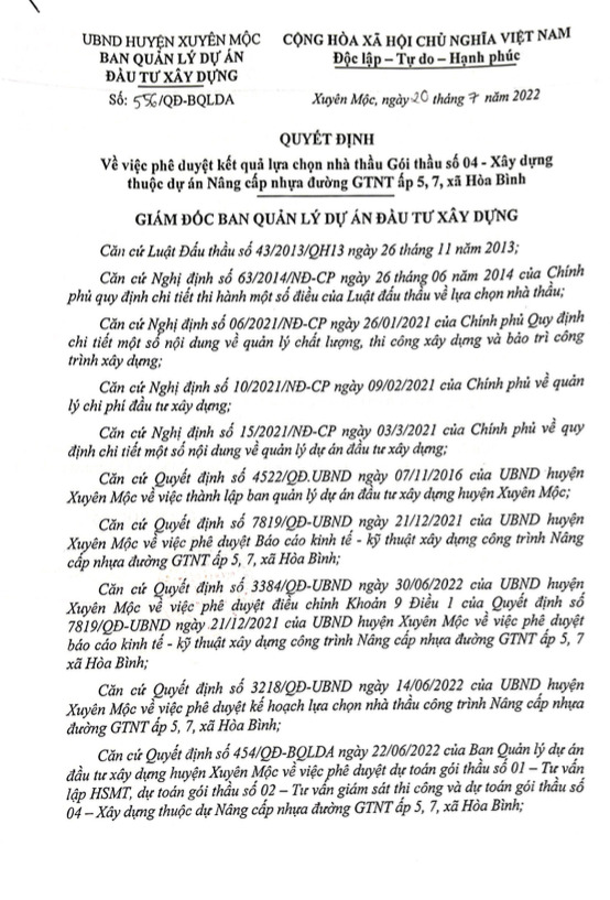 Bà Rịa - Vũng Tàu: Công ty Minh Tuấn cứ tham gia là trúng thầu Bà Rịa - Vũng Tàu: Công ty Minh Tuấn cứ tham gia là trúng thầu