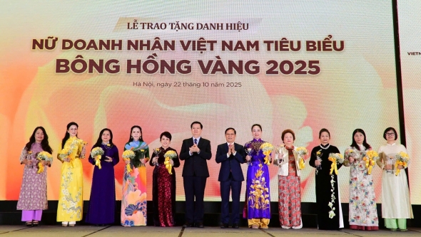 Vinh danh các nữ doanh nhân Việt Nam tiêu biểu Bông Hồng Vàng năm 2025