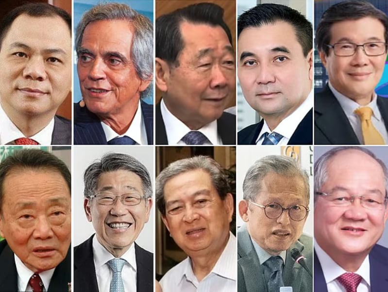 Tỷ phú Phạm Nhật Vượng dẫn đầu 10 người giàu nhất Đông Nam Á