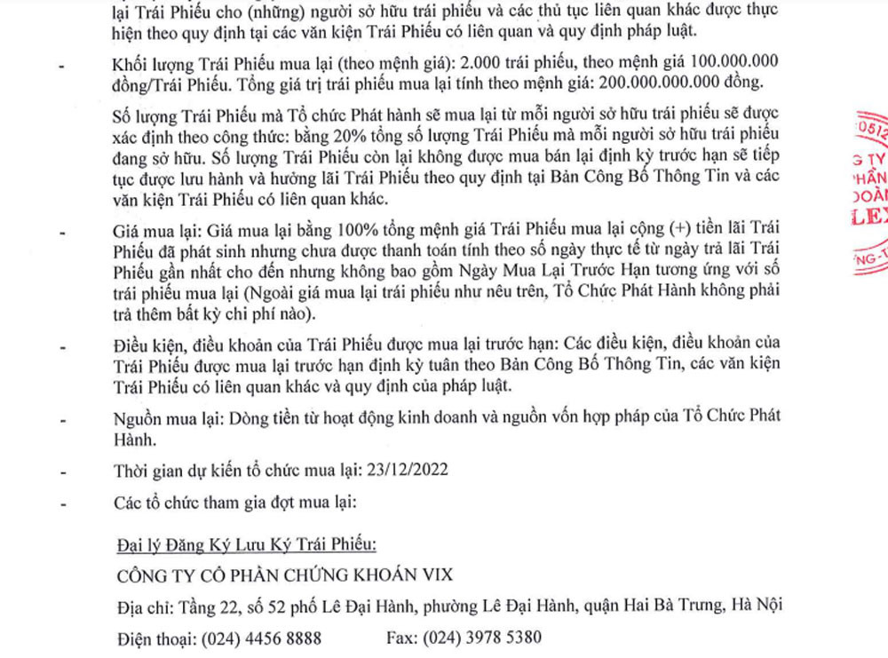 Sóng ngầm chưa dứt, Gelex của đại gia 8X tiếp tục mua trước hạn trái phiếu