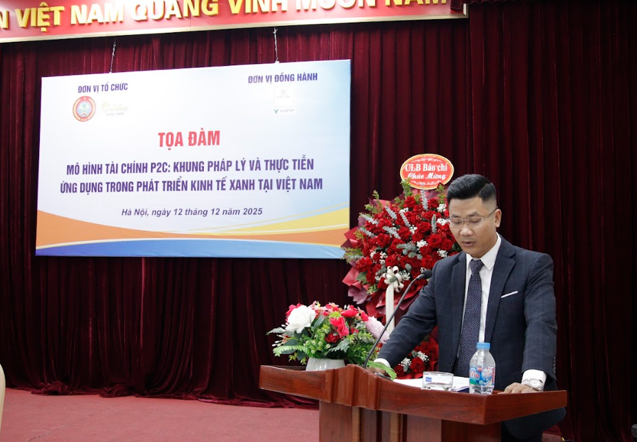 Tọa đàm mô hình tài chính P2C trong phát triển kinh tế xanh: Góc nhìn pháp lý và thực tiễn Tọa đàm mô hình tài chính P2C trong phát triển kinh tế xanh: Góc nhìn pháp lý và thực tiễn