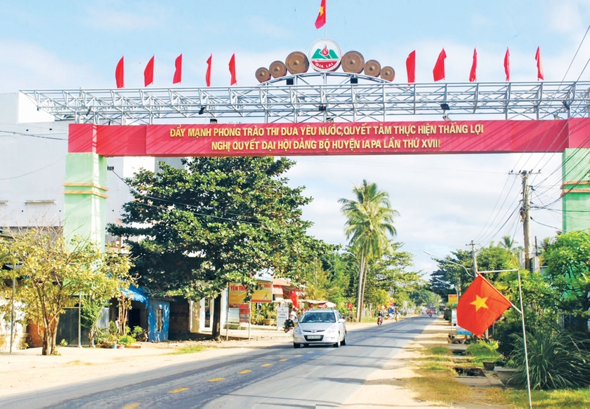 Diện mạo huyện Ia Pa ngày càng khang trang, khởi sắc. Ảnh: V.C