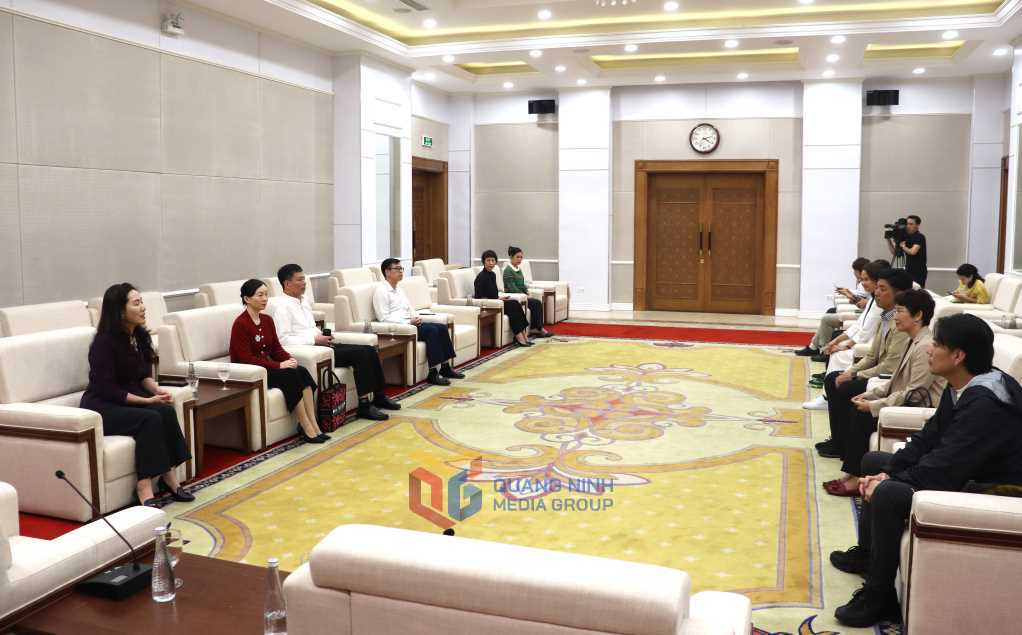 Quảng Ninh làm việc với đoàn khảo sát đón khách tàu biển Nhật Bản. Quảng Ninh làm việc với đoàn khảo sát đón khách tàu biển Nhật Bản.