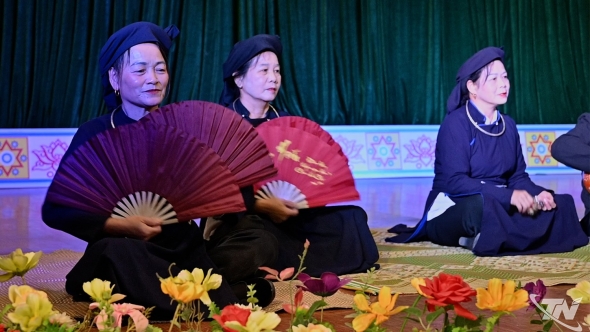 Thái Nguyên: Múa chầu trong diễn xướng then Tày