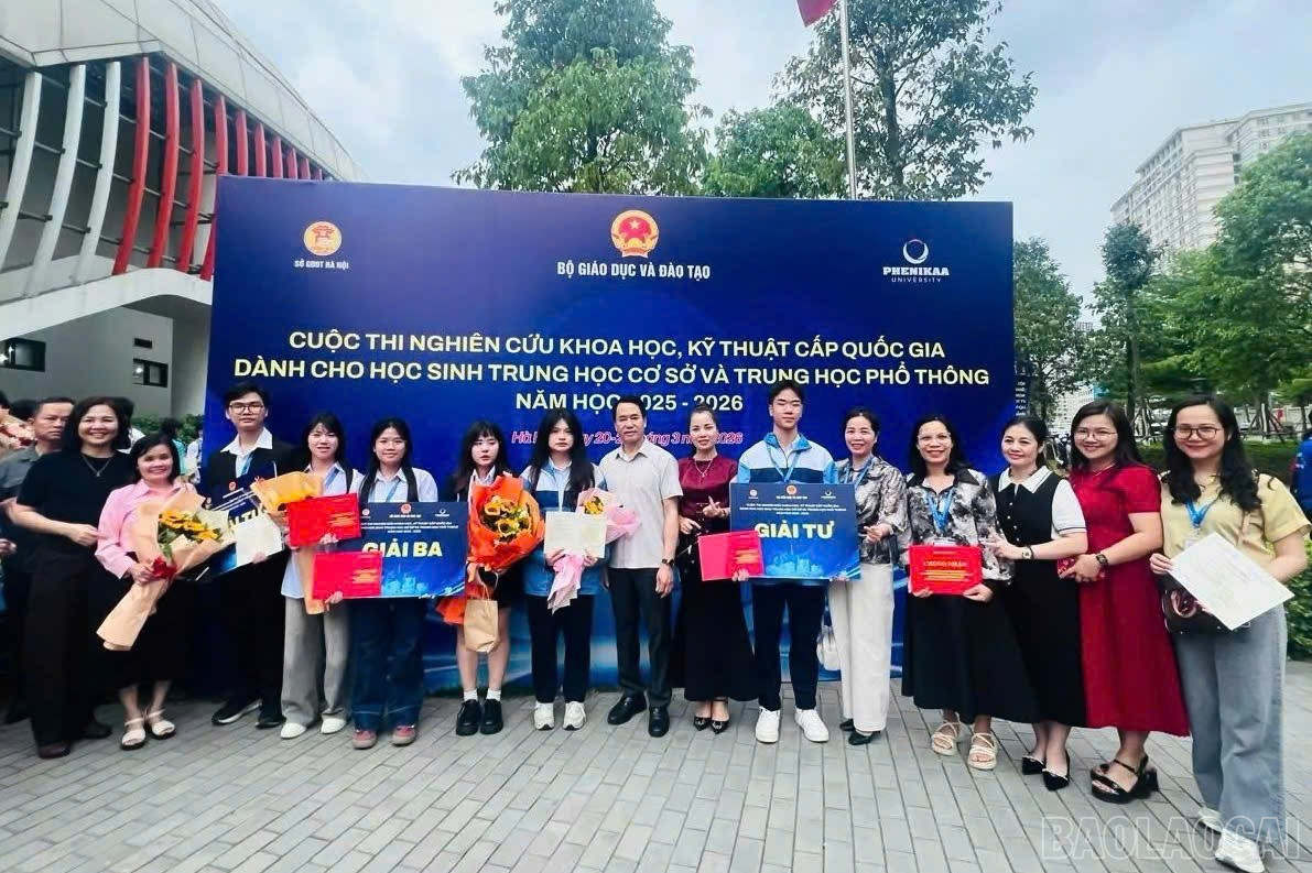 Lào Cai giành 5 giải tại Cuộc thi khoa học, kỹ thuật cấp quốc gia Lào Cai giành 5 giải tại Cuộc thi khoa học, kỹ thuật cấp quốc gia