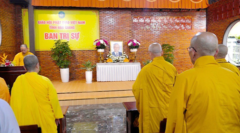 Hậu Giang: Lập bàn thờ, tưởng niệm Tổng Bí thư Nguyễn Phú Trọng