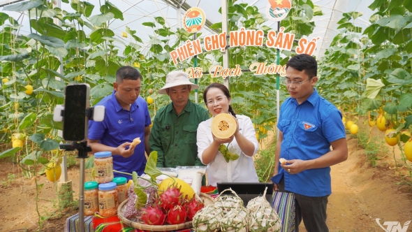 Thái Nguyên: Bạch Thông mở “Phiên chợ Nông sản số”