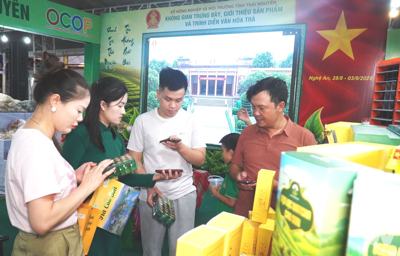 Nông sản Thái Nguyên tham gia Hội chợ Công thương vùng Bắc Trung bộ