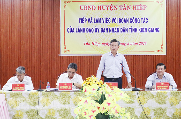 Kiên Giang: Tân Hiệp phải nâng lên các tiêu chí nông thôn mới Kiên Giang: Tân Hiệp phải nâng lên các tiêu chí nông thôn mới